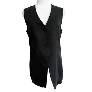 NWT CHRISTIAN LACROIX WOMEN'S BLACK SLEEVELESS FORMAL SUIT VEST - L
